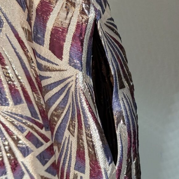 Nightway Formal Dress NWT Womens 18W NYE Prom HOCO Metallic Pockets Full Maxi - Picture 9 of 11